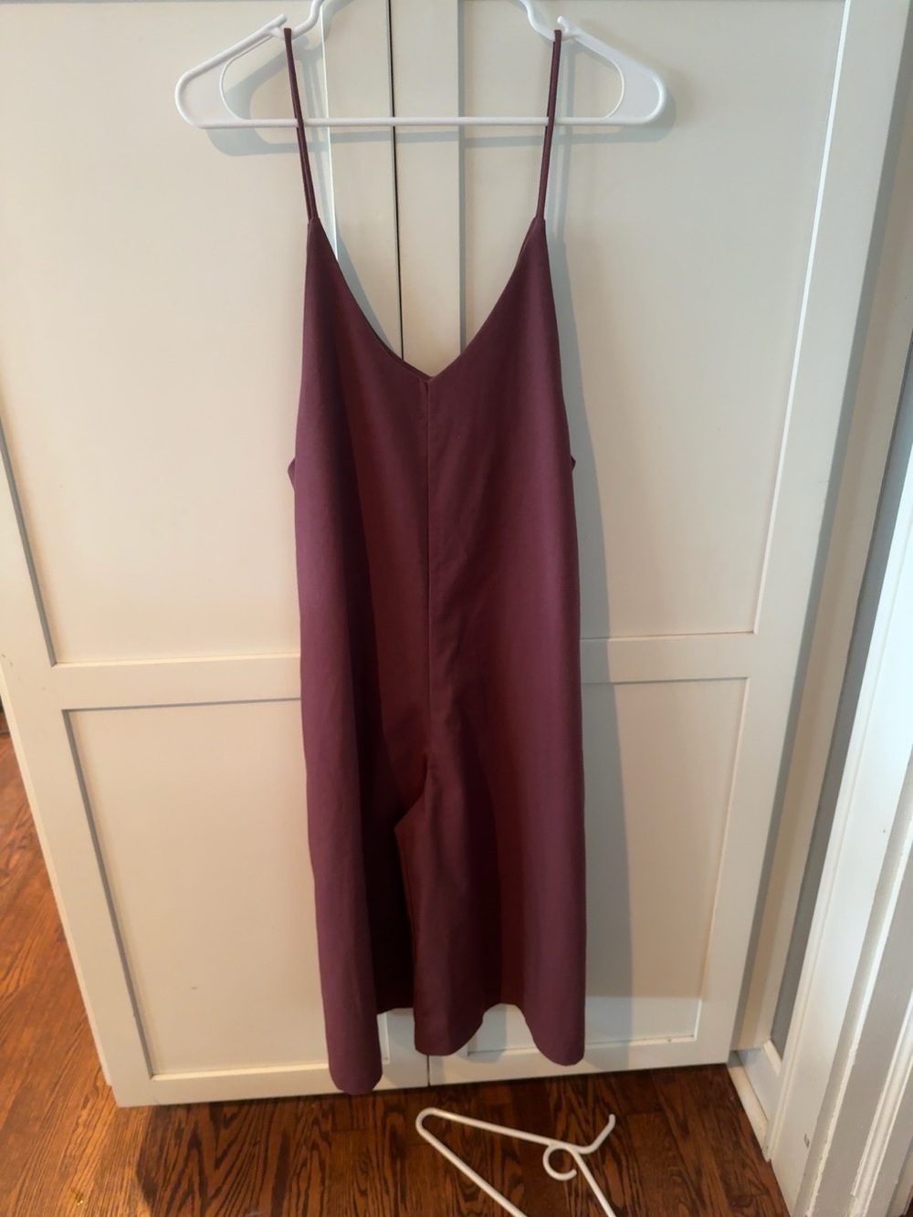 Vernacular jumpsuit woman size small burgundy wide leg NWT